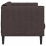 Voir la diapositive 5 : VIDAXL Canape a 2 places marron fonce tissu