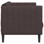 Voir la diapositive 5 : VIDAXL Canape a 2 places marron fonce tissu