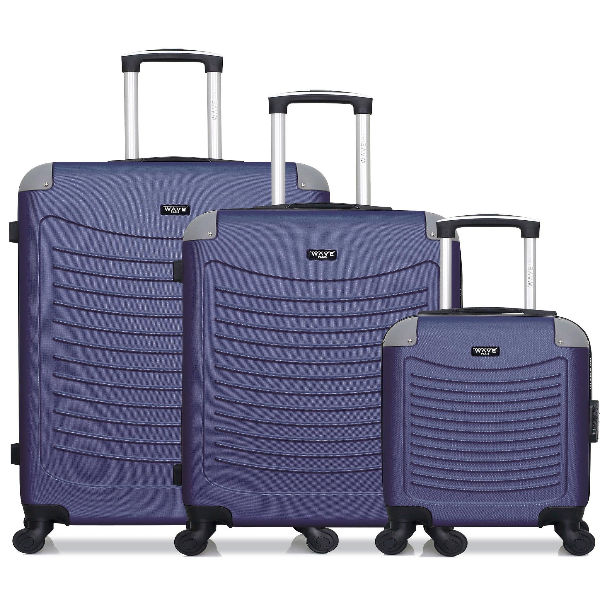 WAVE PARIS Wave paris - lot de 3 - valise grand format, valise weekend et valise cabine xxs congo