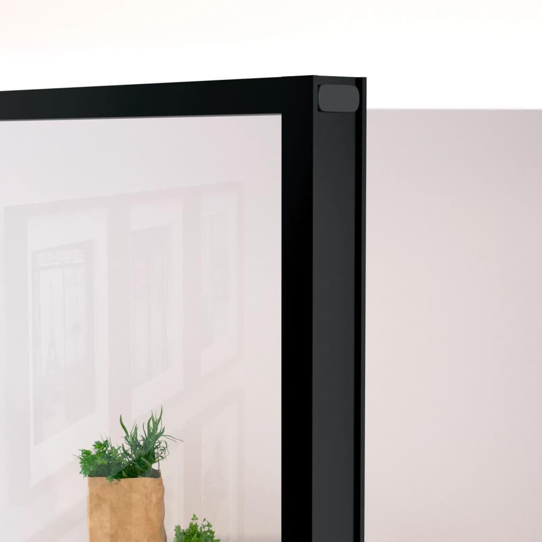 Voir la diapositive 5 : VIDAXL Porte d'interieur Noir 102x201,5 cm Trempe verre aluminium fin