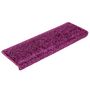 Voir la diapositive 2 : VIDAXL Tapis d'escalier 20 pcs 65x21x4 cm violet
