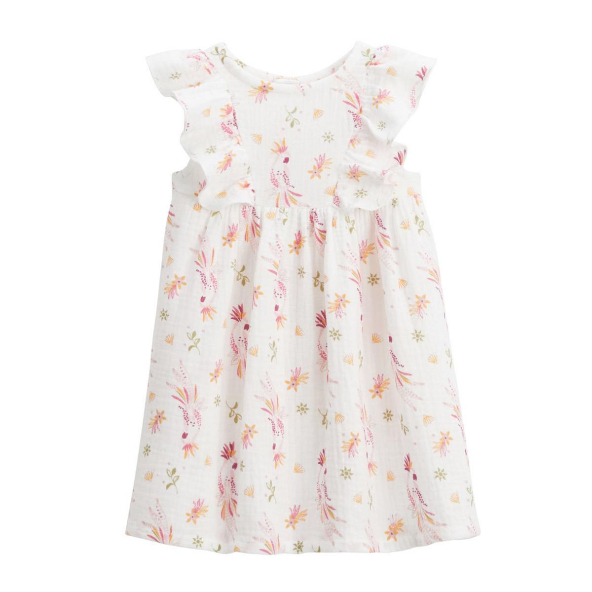 Petit Béguin Robe enfant en gaze de coton Fiesta