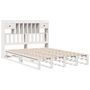 Voir la diapositive 3 : VIDAXL Lit bibliotheque sans matelas blanc 150x200 cm bois pin massif