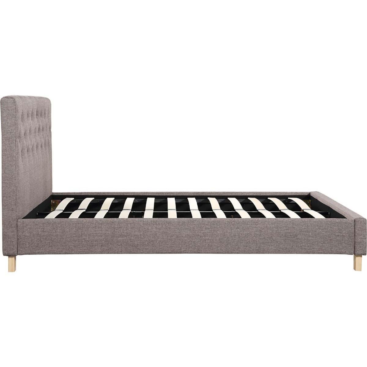 Habitat et Jardin Lit double  Emmy  - 140 x 190 cm - Taupe