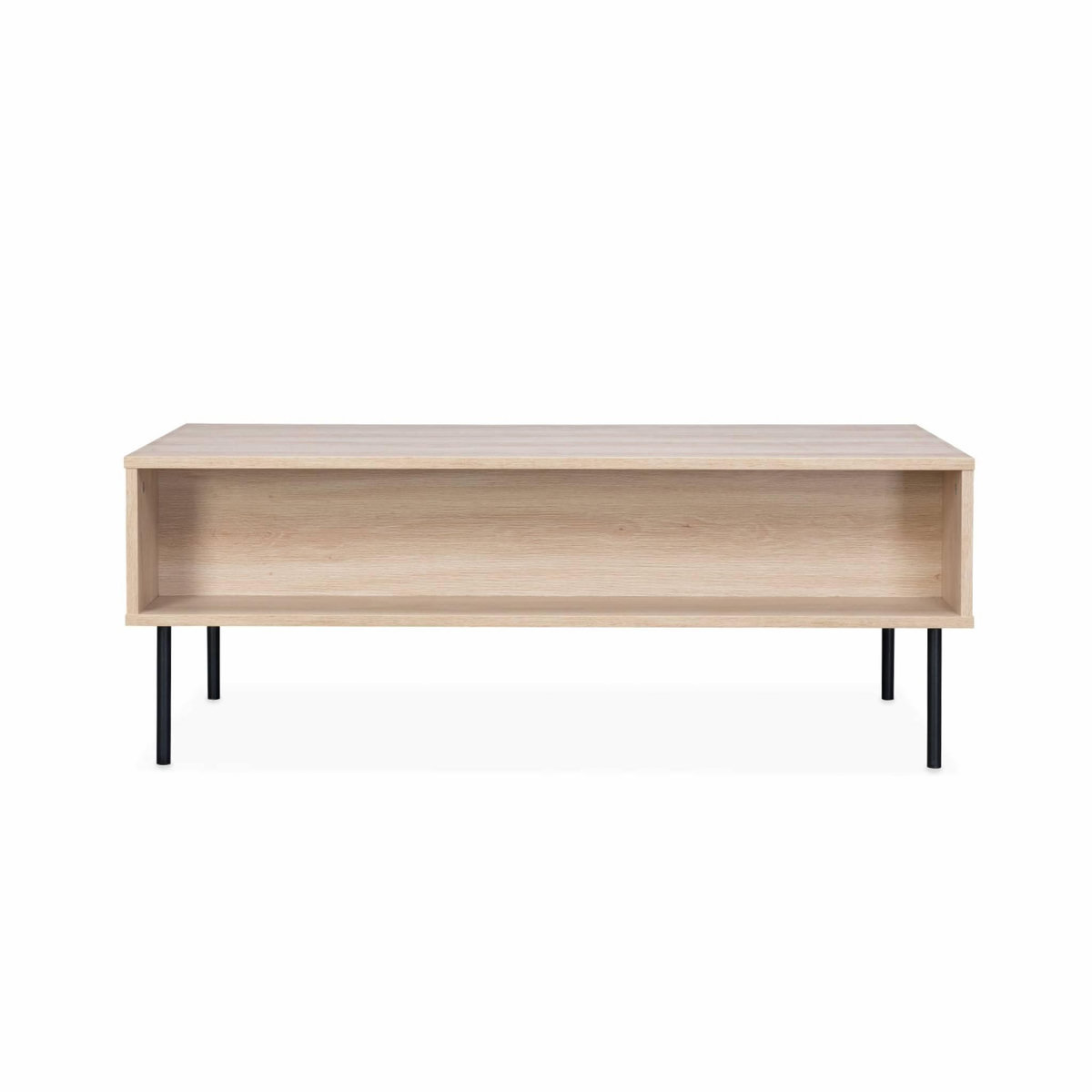 SWEEEK Table basse. Braga. un tiroir. deux espaces de rangement. L 110 x l 59 x H 41cm
