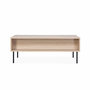 Voir la diapositive 5 : SWEEEK Table basse. Braga. un tiroir. deux espaces de rangement. L 110 x l 59 x H 41cm
