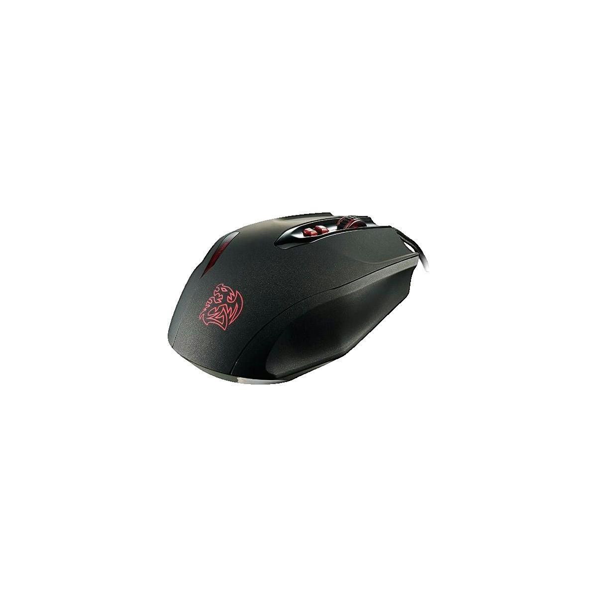 Thermaltake Souris gamer Thermaltake Tt eSPORTS Black FP ambidextre 5700 DPI