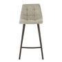 Voir la diapositive 2 : Paris Prix Chaise de Bar Design  Stéphane  97cm Gris