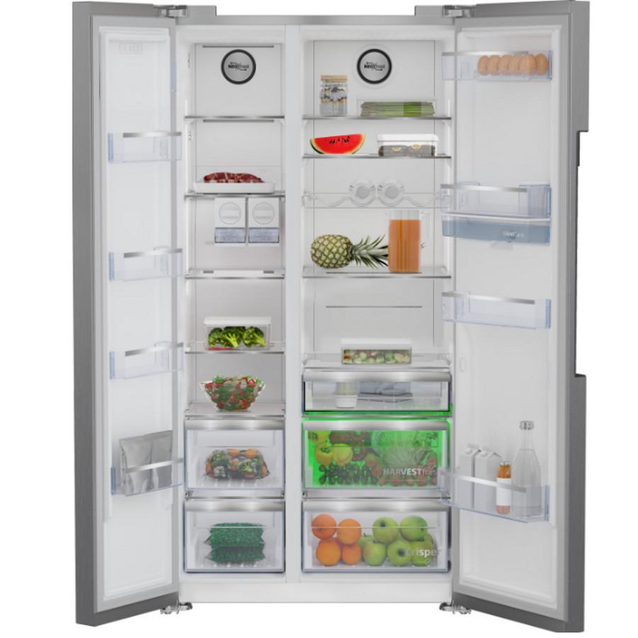 Voir la diapositive 4 : Beko Réfrigérateur américain 91cm 576l no frost - gn163241dxbn
