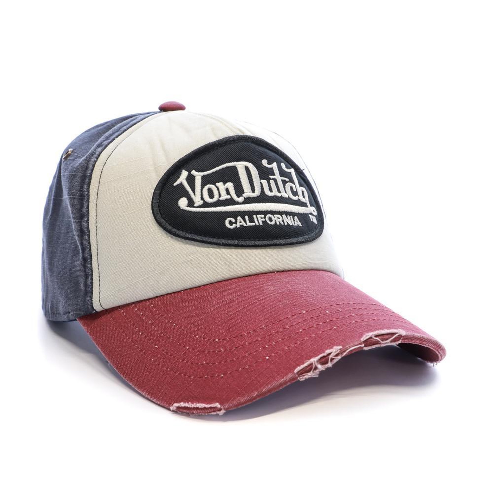 Voir la diapositive 2 : VON DUTCH Casquette Bordeaux/Marine/Beige Homme Von Dutch Ahig