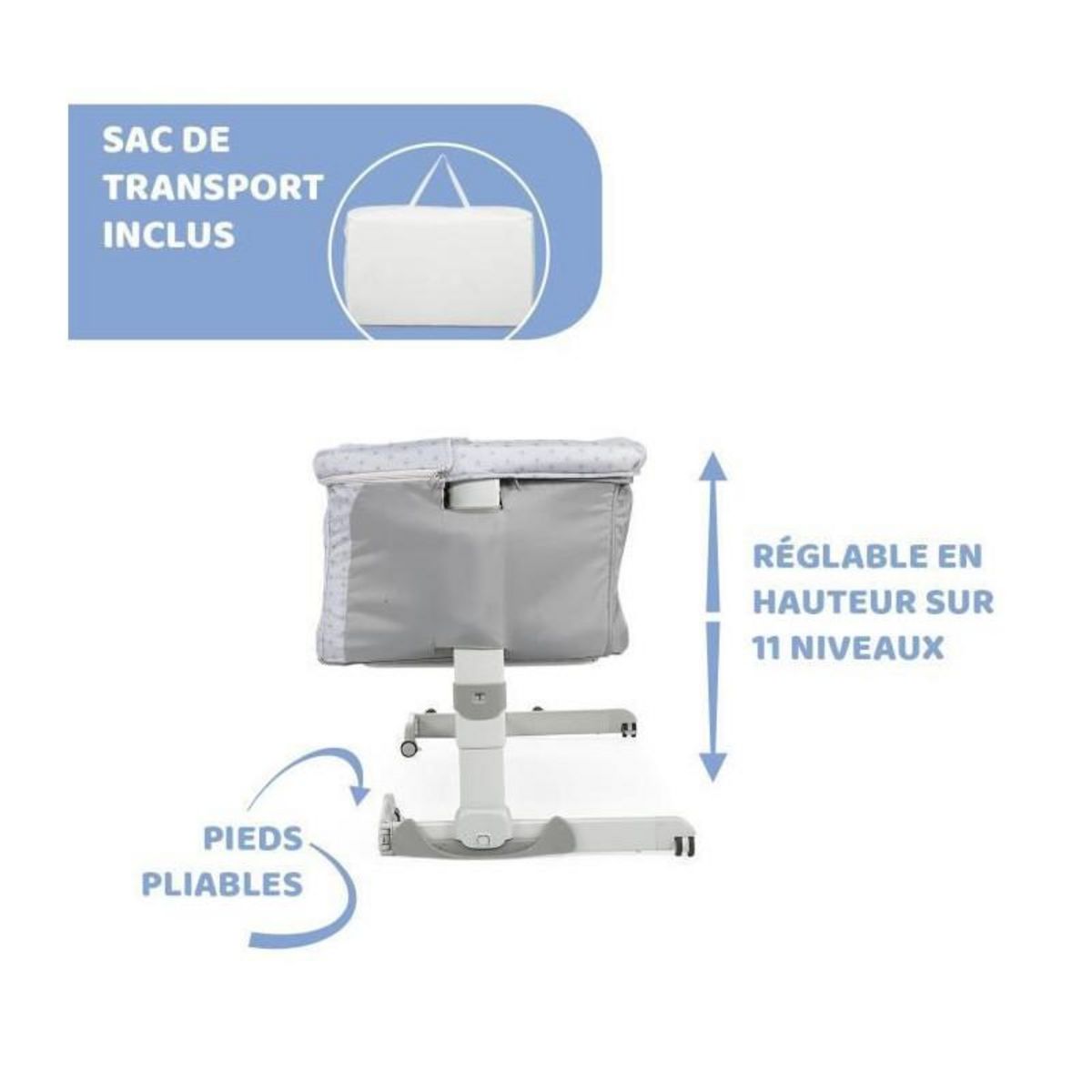 CHICCO CHICCO - Berceau cododo Next2Me Dream Silver