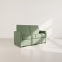 Voir la diapositive 1 : BEST MOBILIER Julia - canapé 3 places convertible express couchage quotidien 140 cm matelas 18 cm en tissu