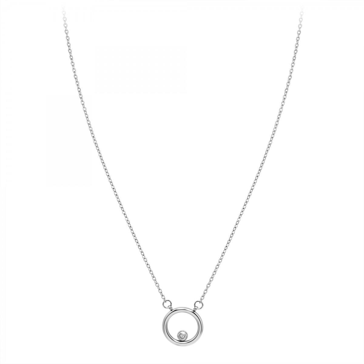 SC CRYSTAL Collier par SC Crystal orné d'un véritable diamant blanc