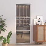 VIDAXL Porte interieure 83x201,5 cm Blanc Verre ESG et aluminium