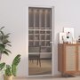 Voir la diapositive 1 : VIDAXL Porte interieure 83x201,5 cm Blanc Verre ESG et aluminium