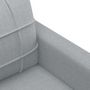 Voir la diapositive 6 : VIDAXL Ensemble de canapés 3 pcs avec coussins Gris clair Tissu