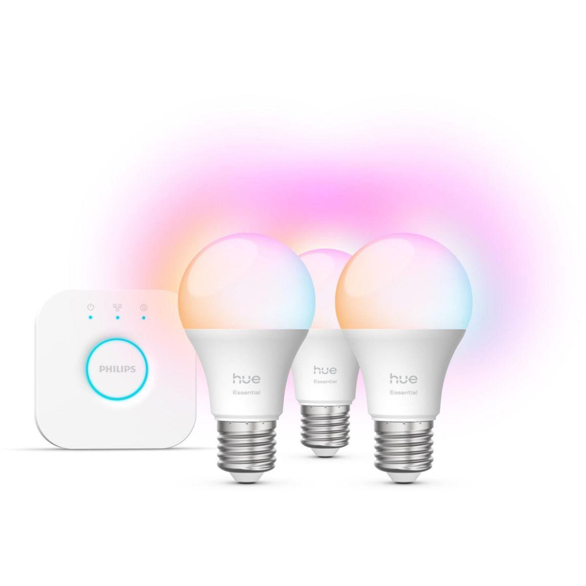 Voir la diapositive 5 : PHILIPS HUE Pack Essential-3/E27 White&Color A.+pont v2