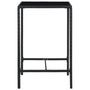 Voir la diapositive 5 : VIDAXL Ensemble de bar de jardin 3 pcs et coussins Resine tressee Noir