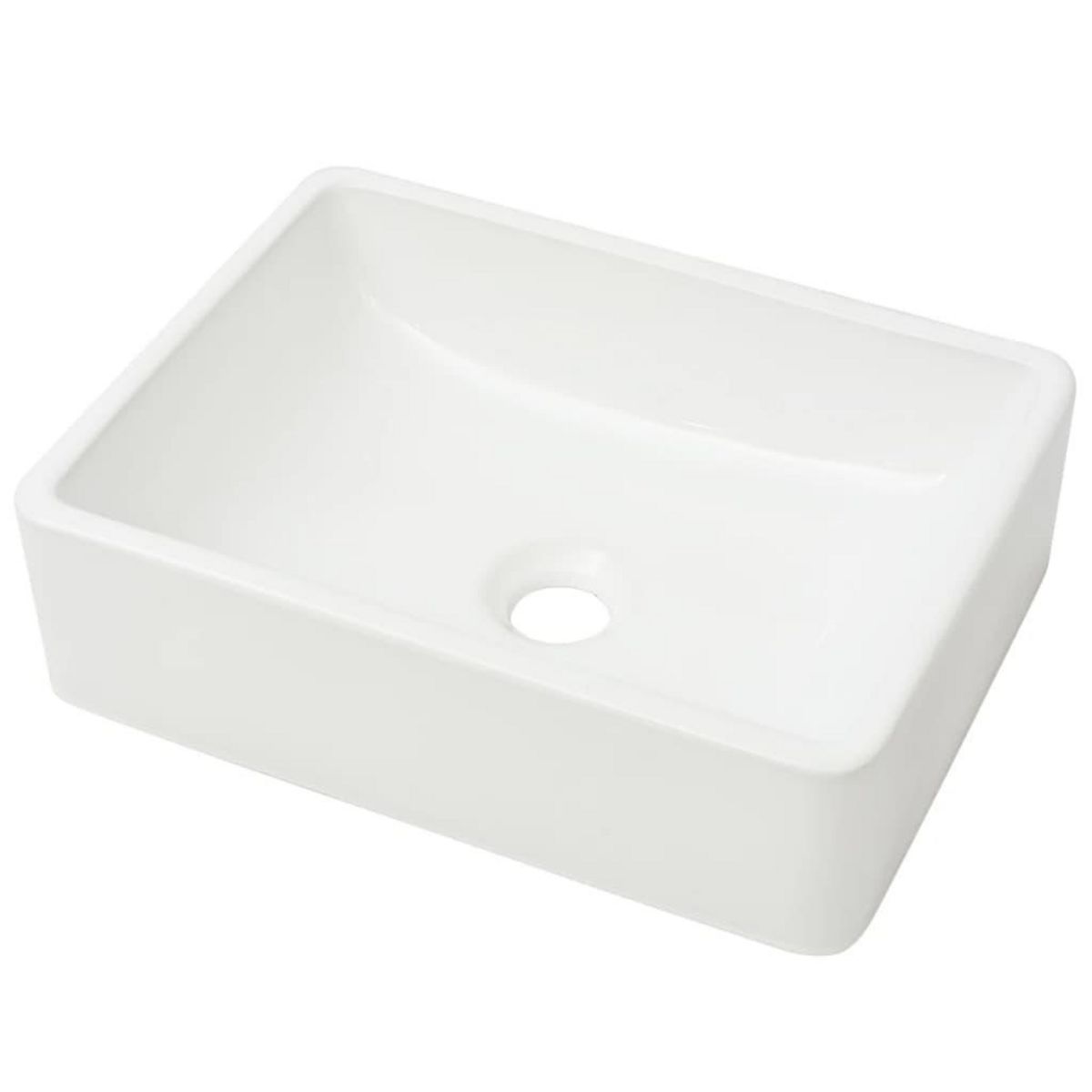 VIDAXL Lavabo Ceramique Blanc 41 x 30 x 12 cm