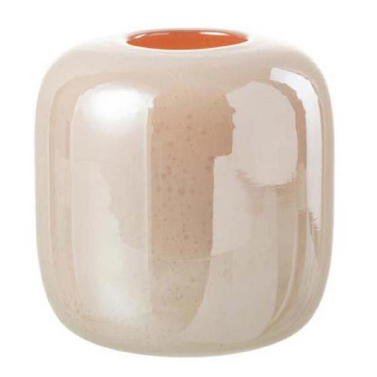 Paris Prix Vase Design en Verre  Juliette  18cm Orange & Rose