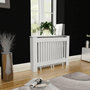 Voir la diapositive 1 : VIDAXL Cache-radiateur 112 cm MDF Blanc