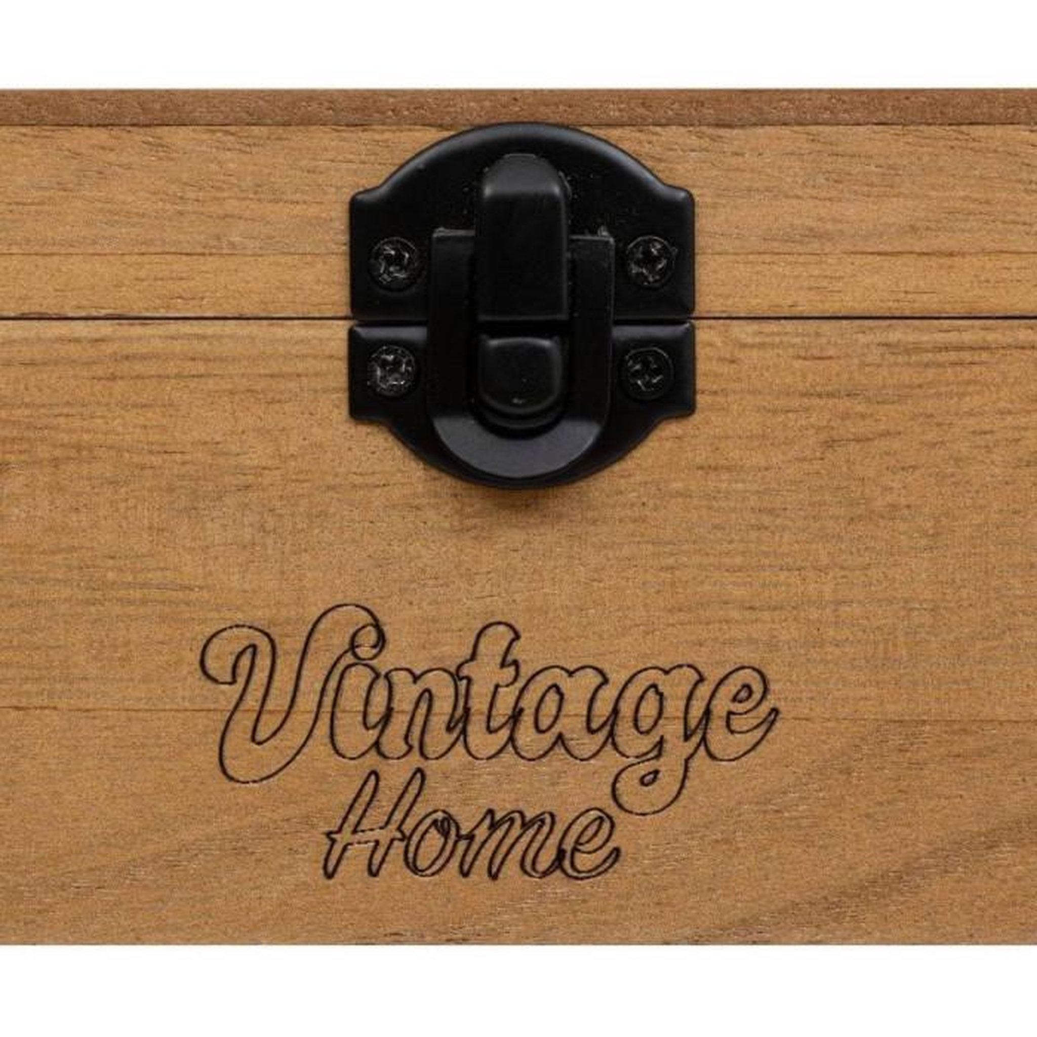 Voir la diapositive 3 : ATMOSPHERA Boîte à Bijoux en Bois  Be Vintage  25cm Naturel