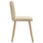 Voir la diapositive 5 : VIDAXL Chaises a manger lot de 2 creme tissu
