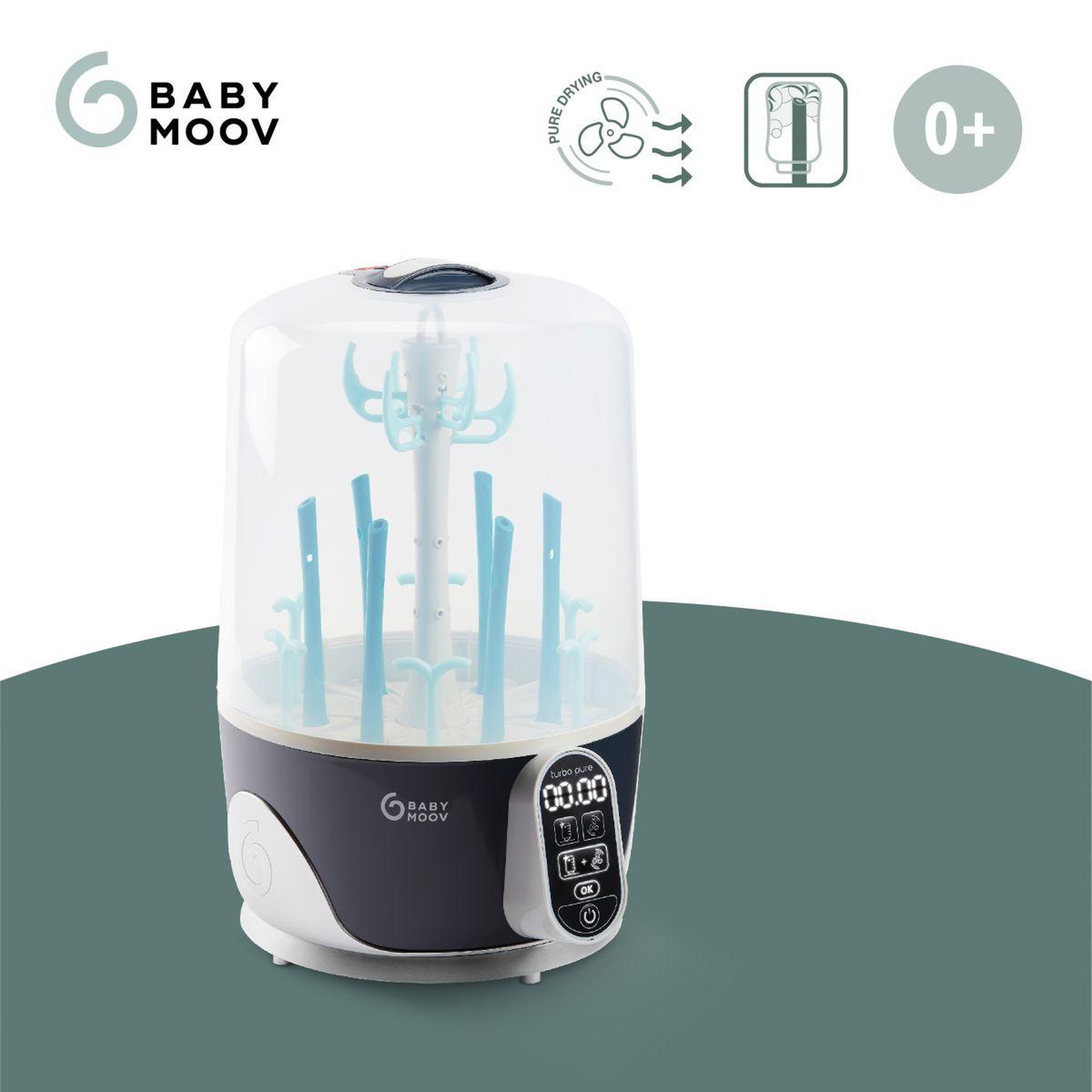 Voir la diapositive 4 : BABYMOOV Stérilisateur Stérilisateur Babymoov Turbo Pure