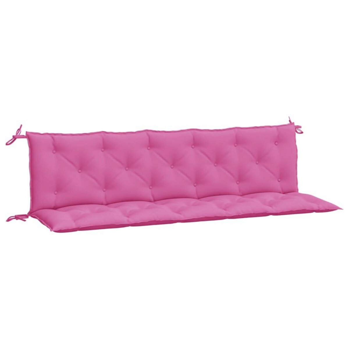 VIDAXL Coussins de banc de jardin lot de 2 rose tissu Oxford