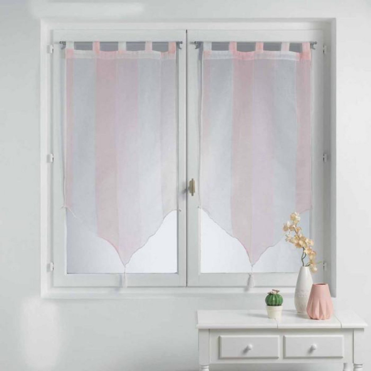 Paris Prix Paire de Voilages  Balina  60x120cm Nude