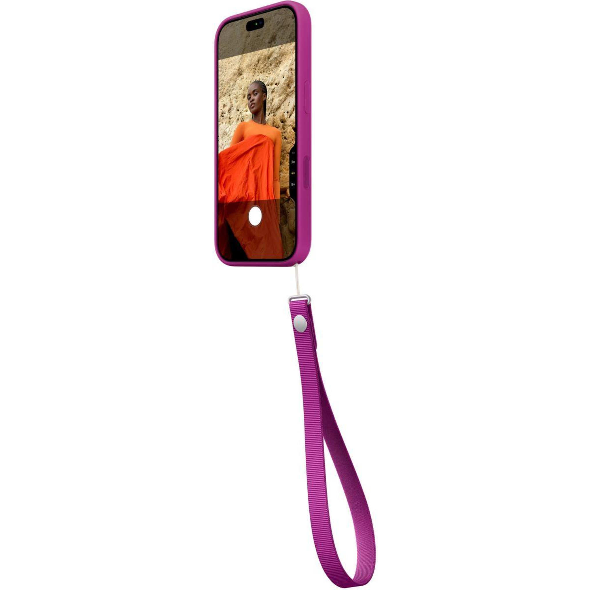 Voir la diapositive 4 : APPLE Cordon téléphone Dragonne Magenta