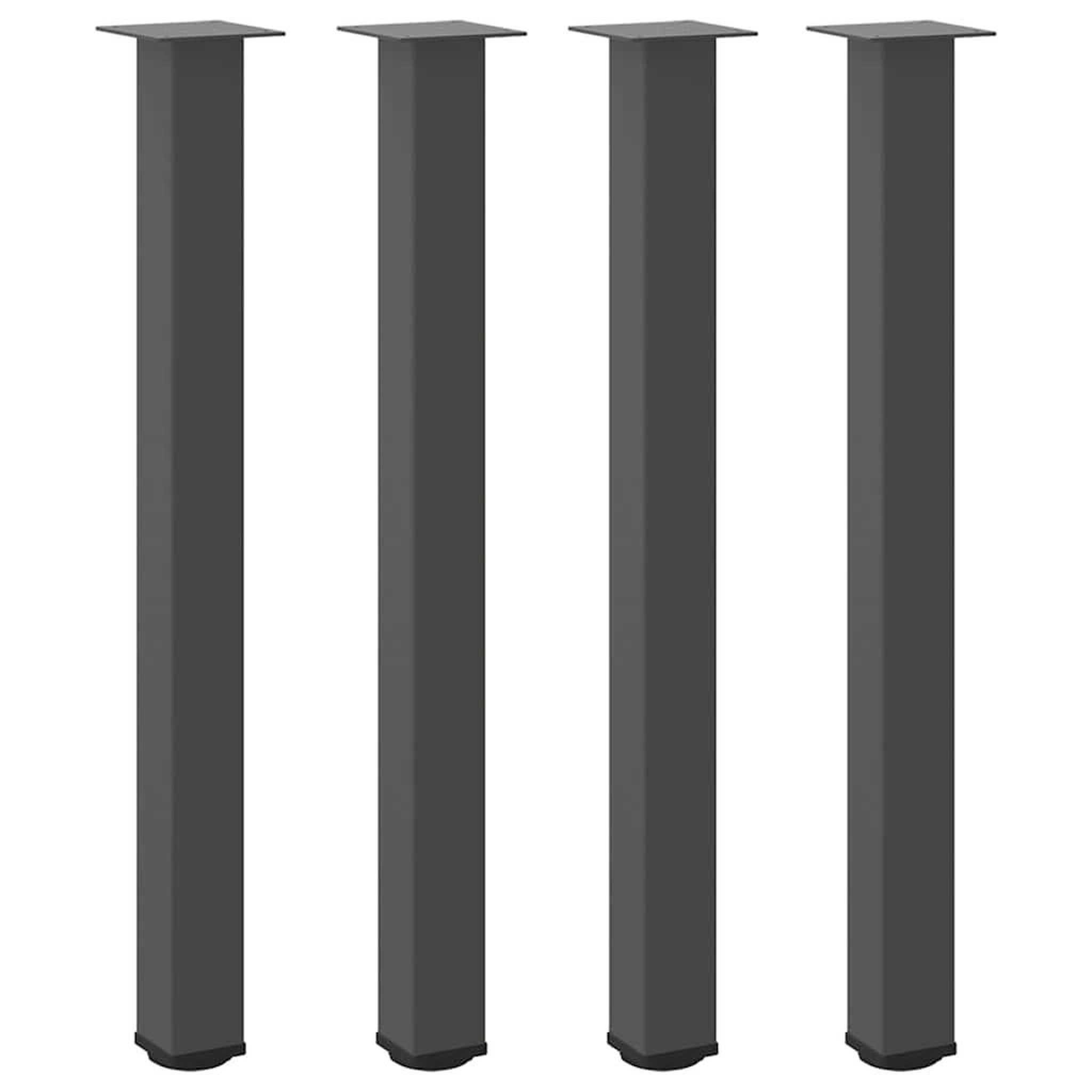 Voir la diapositive 2 : VIDAXL Pieds de table basse 4 pcs anthracite 90-92 cm acier