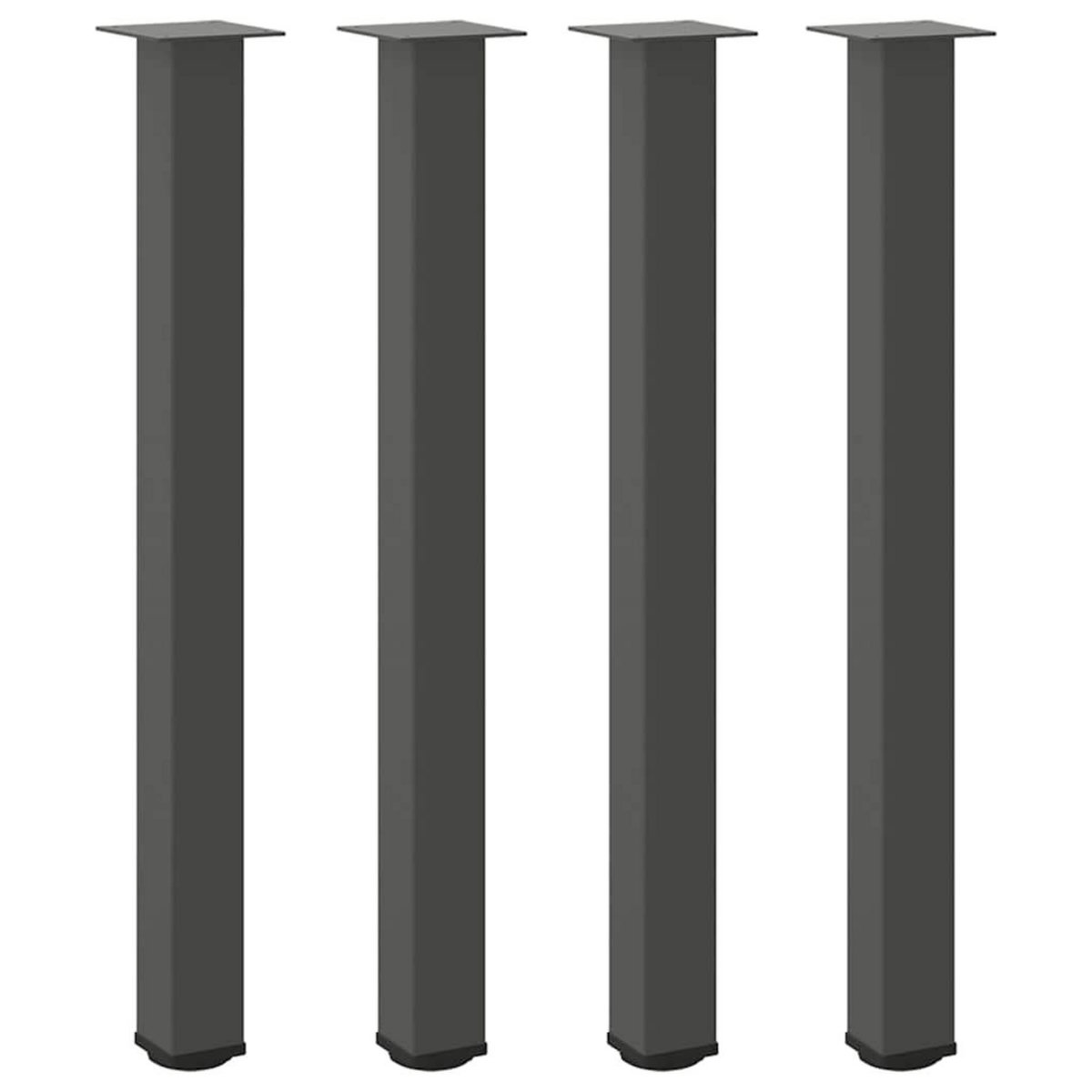 VIDAXL Pieds de table basse 4 pcs anthracite 90-92 cm acier