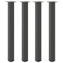 Voir la diapositive 2 : VIDAXL Pieds de table basse 4 pcs anthracite 90-92 cm acier