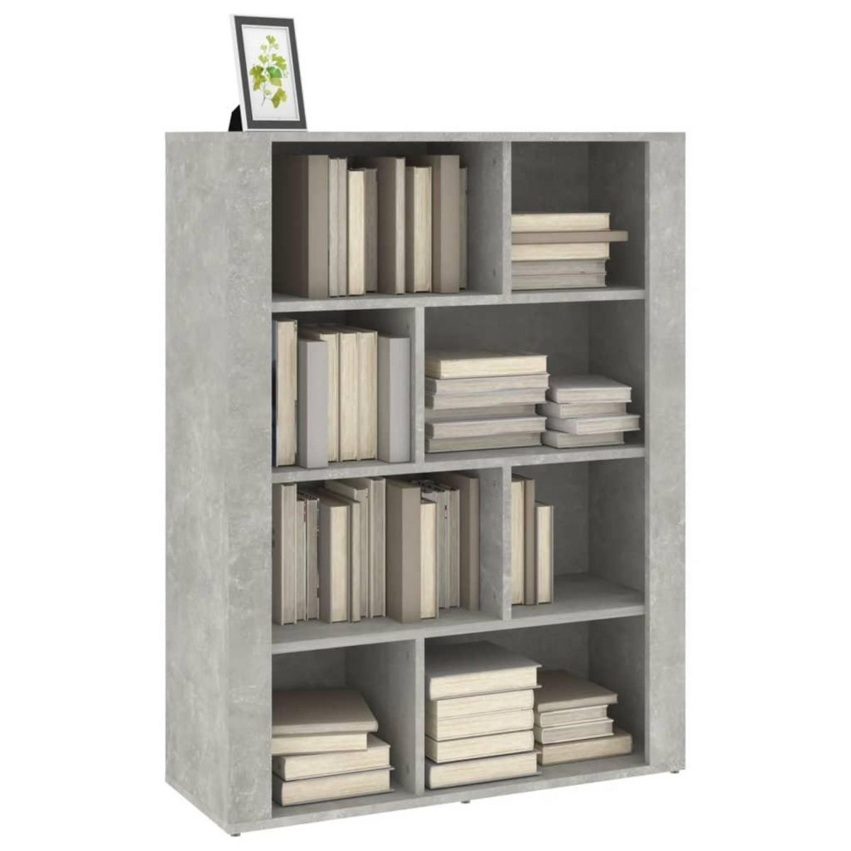 VIDAXL Buffet Gris beton 80x30x106 cm Bois d'ingenierie