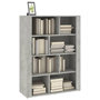 Voir la diapositive 4 : VIDAXL Buffet Gris beton 80x30x106 cm Bois d'ingenierie