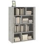 Voir la diapositive 4 : VIDAXL Buffet Gris beton 80x30x106 cm Bois d'ingenierie