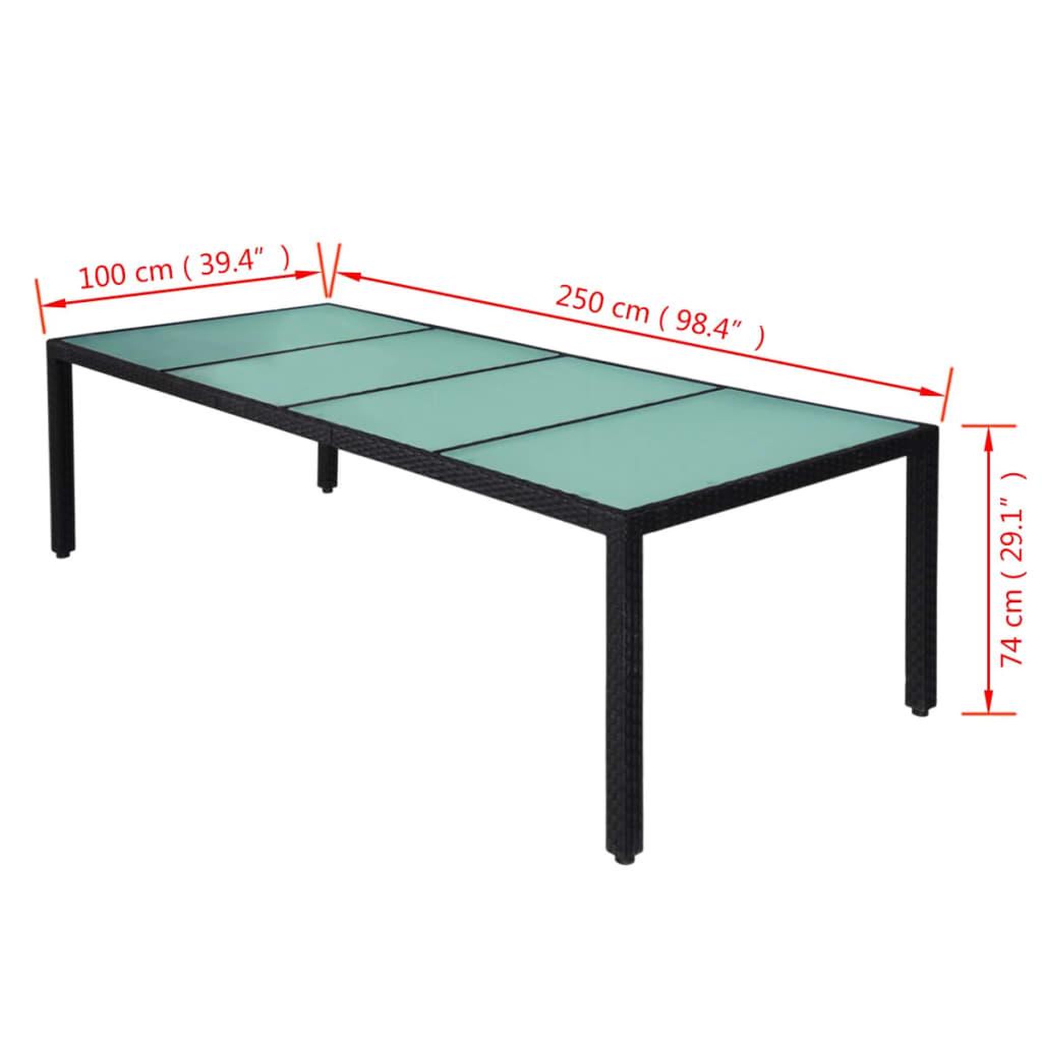 Voir la diapositive 6 : VIDAXL Ensemble a manger d'exterieur 11 pcs coussins resine tressee