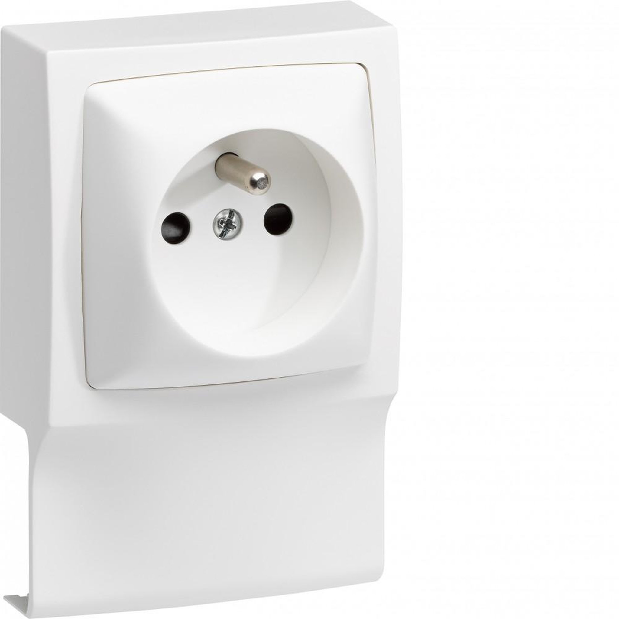 CENTRALE BRICO Adaptateur blanc pour moulure, H. 10.2 x P.4.3 cm