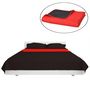 Voir la diapositive 2 : VIDAXL Couvre-lit matelasse double-face Rouge et noir 230x260 cm