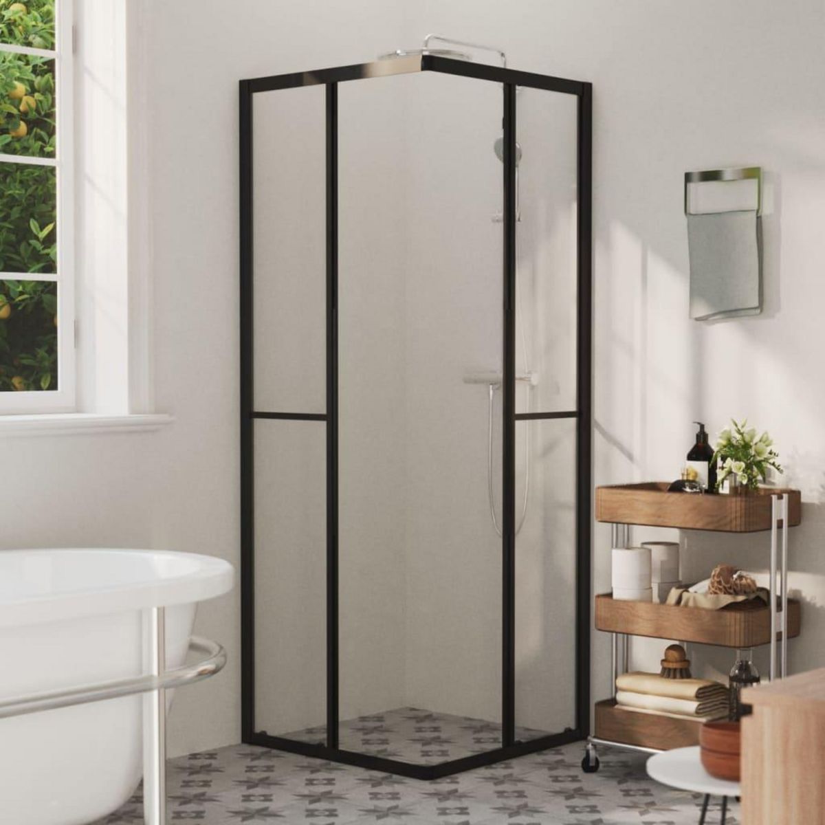 VIDAXL Cabine de douche ESG 70x70x180 cm