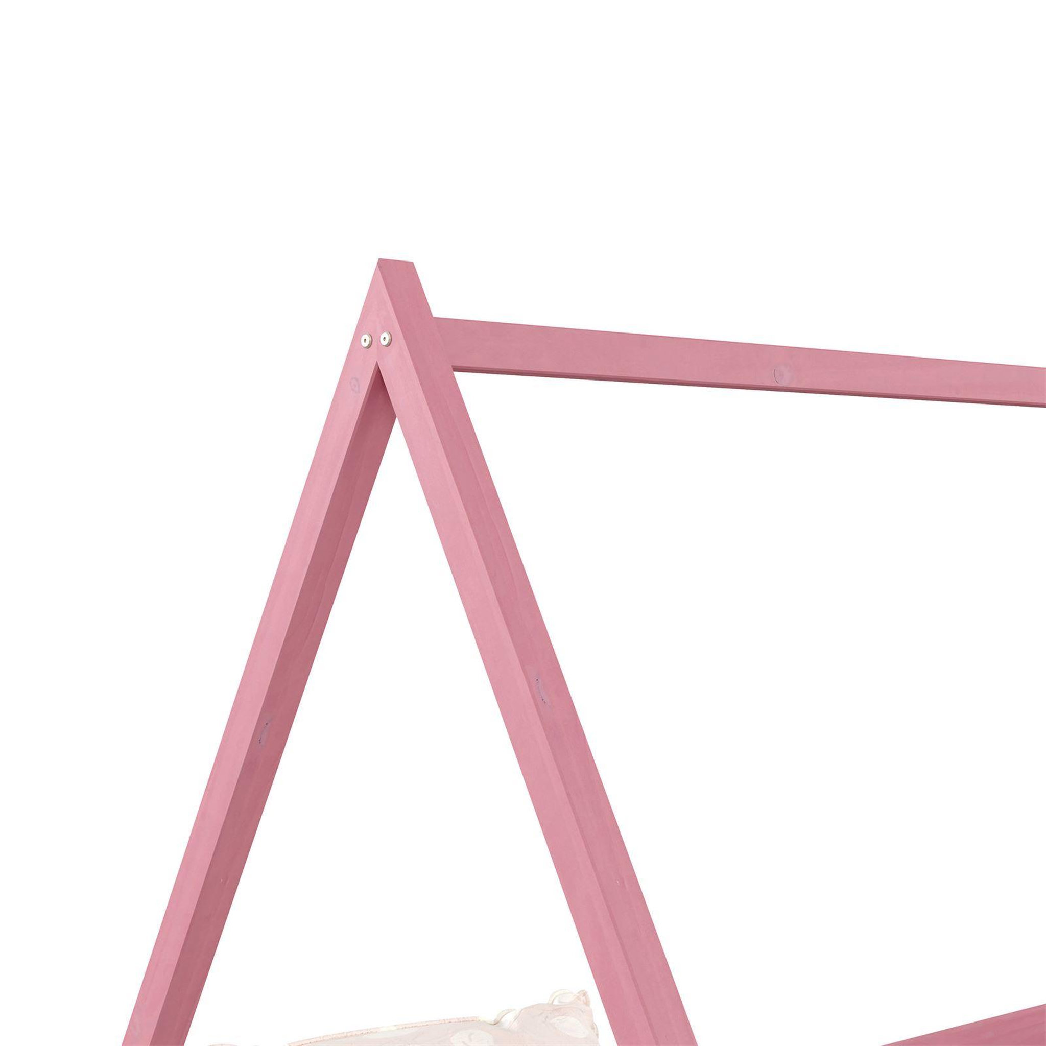 Voir la diapositive 4 : IDIMEX Lit cabane SILA 90 x 200 cm, en pin massif