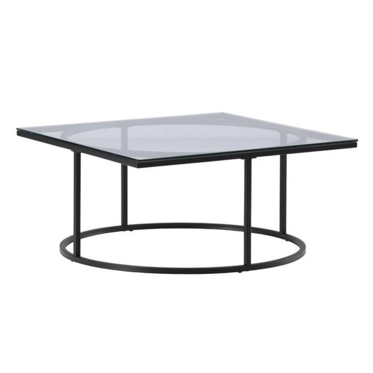 Paris Prix Table Basse Design en Verre  Skanor  90cm Noir