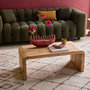 Voir la diapositive 2 : SWEEEK Table basse rectangulaire en acacia massif 100cm