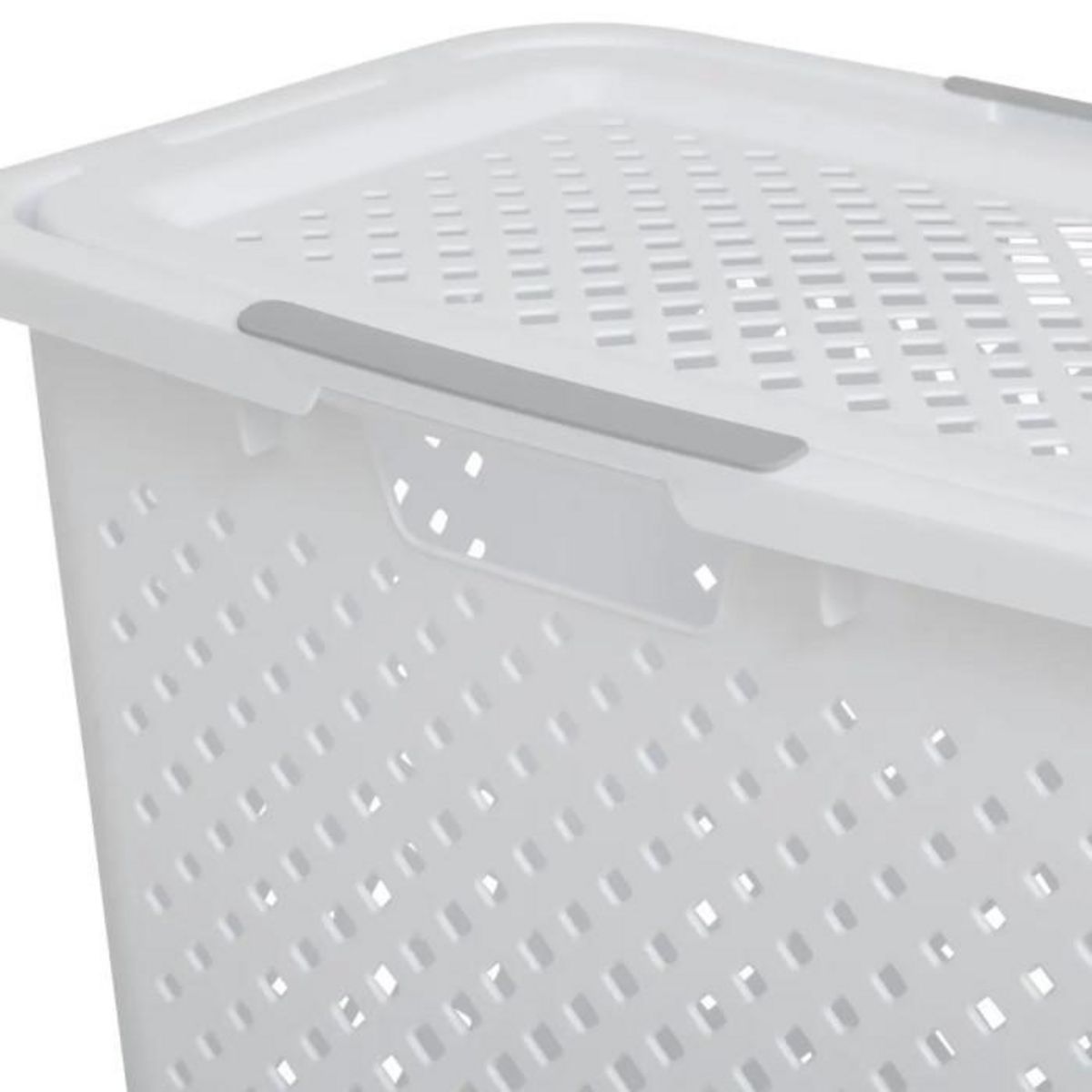 FIVE Panier à Linge Ajouré  Rigoberto  42L Blanc