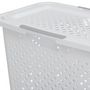 Voir la diapositive 4 : FIVE Panier à Linge Ajouré  Rigoberto  42L Blanc