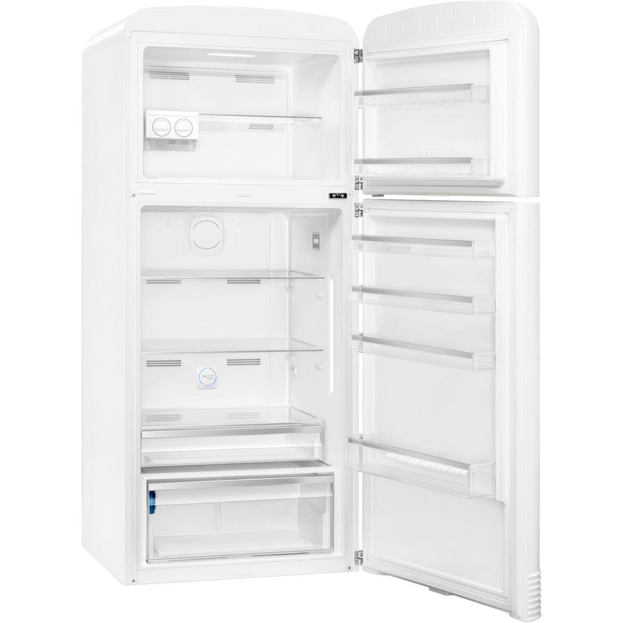 Voir la diapositive 3 : SMEG Réfrigérateur 2 portes fab50rwh5 blanc