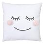 Voir la diapositive 1 : Paris Prix Coussin Déco Enfant  Pompon  40x40cm Blanc