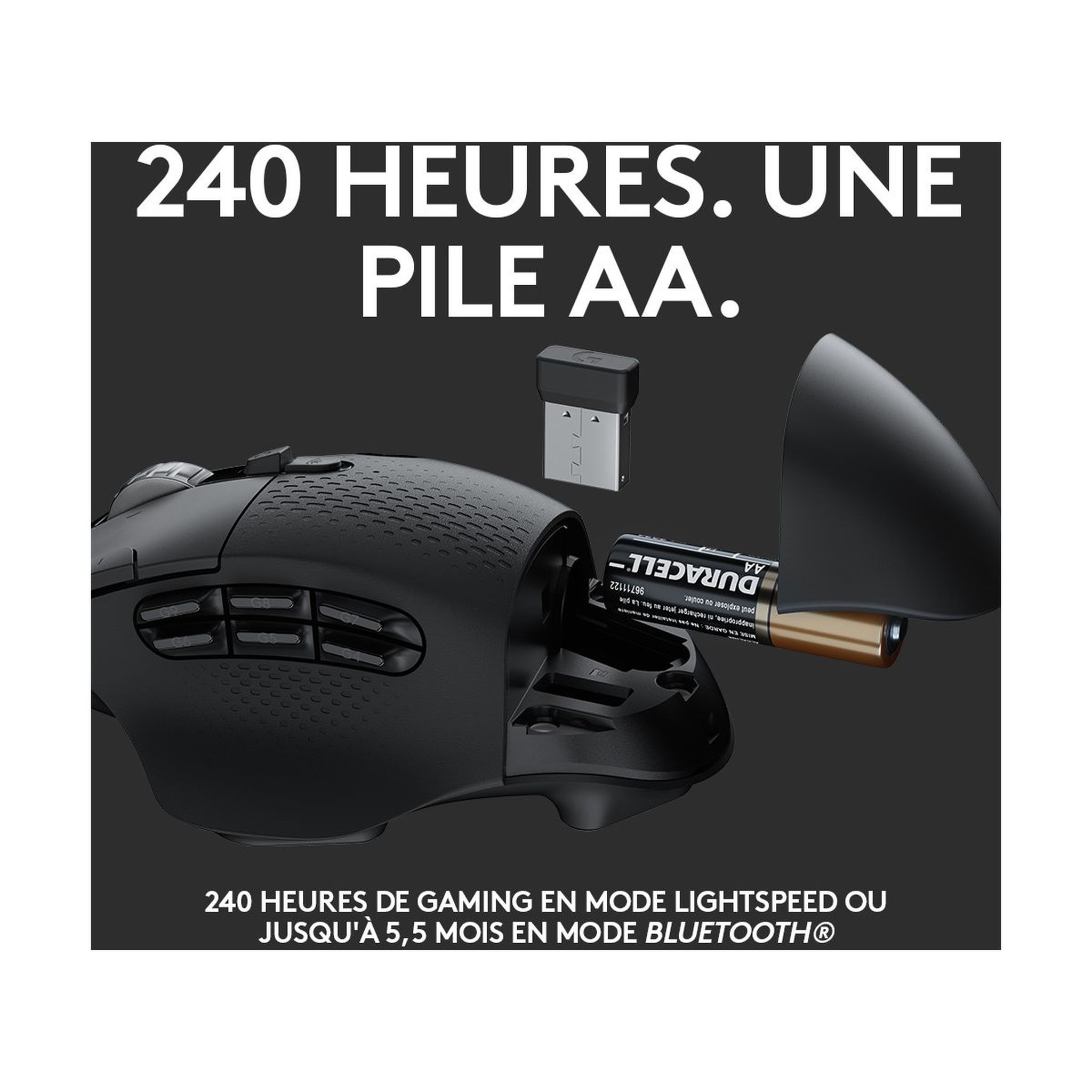 Voir la diapositive 5 : Logitech Souris gamer G604 Lightspeed Noir