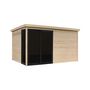 Voir la diapositive 2 : SOLID SUPERIA Abri de jardin bois - baie coulissante - 11,67m² - FARO